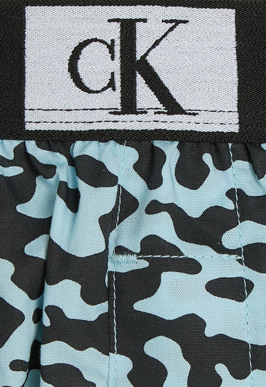 Calvin Klein - Sleep Short - Tiny Tree Frog Print Aquatic