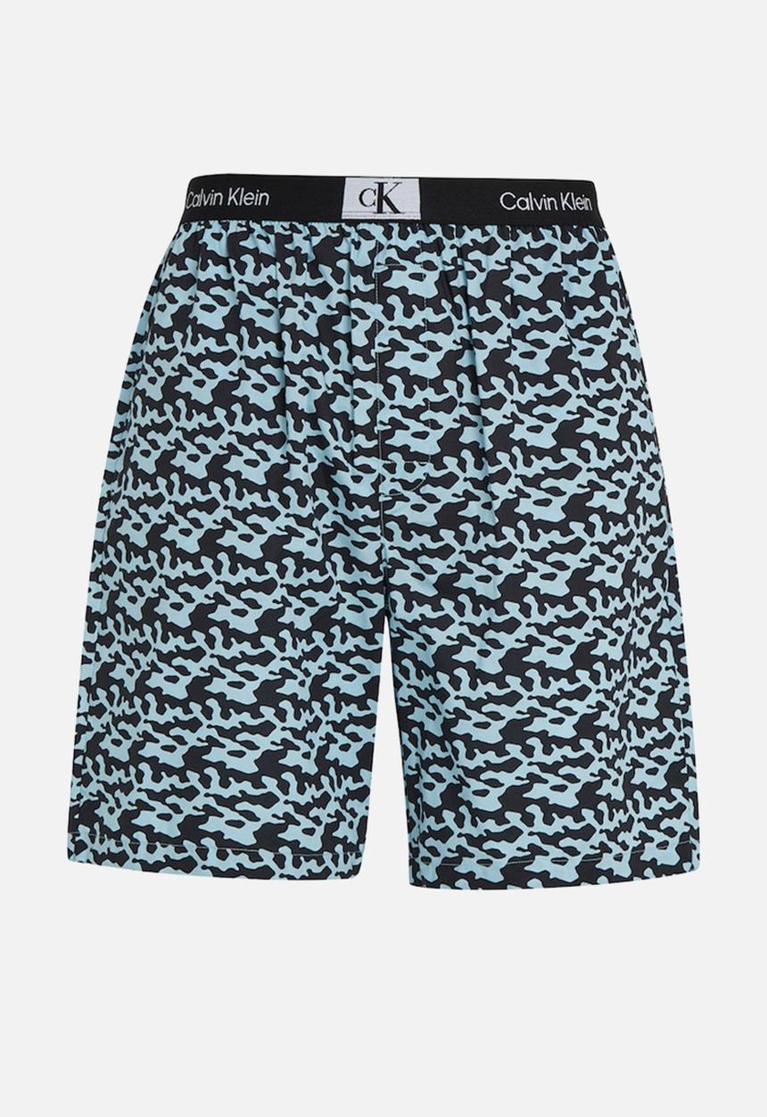 Calvin Klein - Sleep Short - Tiny Tree Frog Print Aquatic