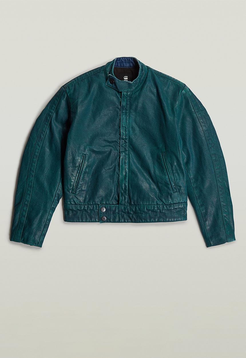 G-STAR - Short moto jacket wmn - green