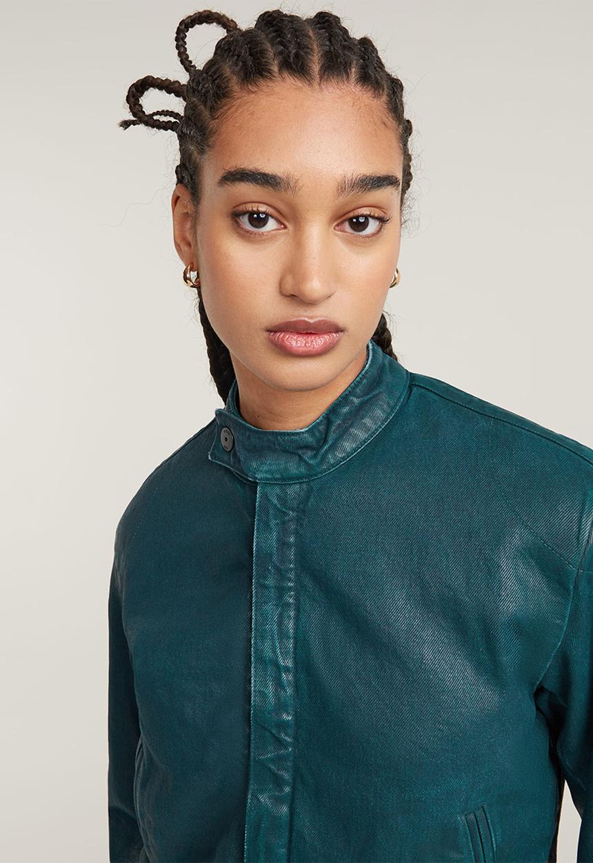 G-STAR - Short moto jacket wmn - green