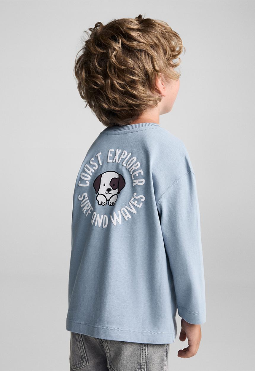 MANGO - T-shirt guau - light/pastel blue