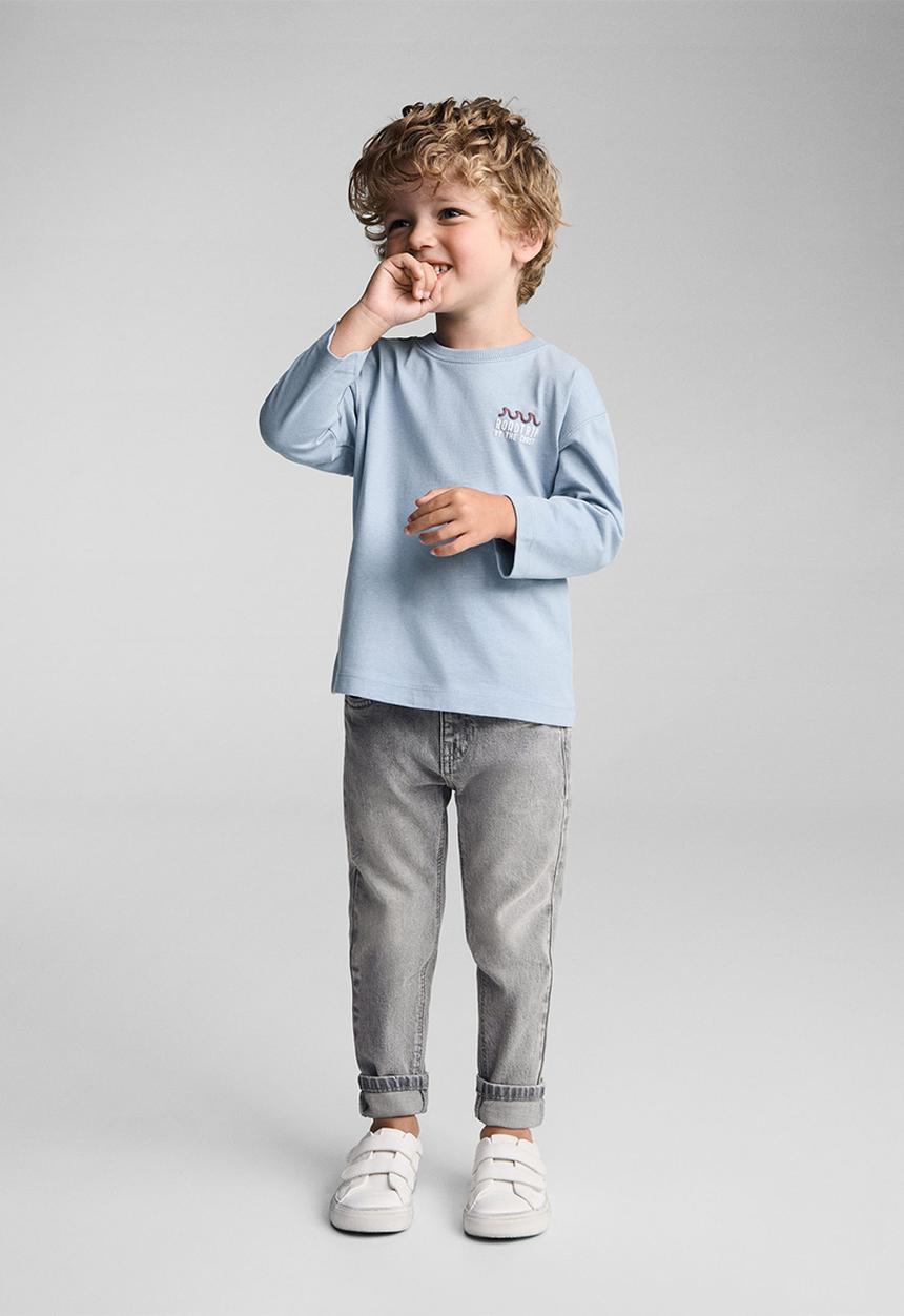 MANGO - T-shirt guau - light/pastel blue