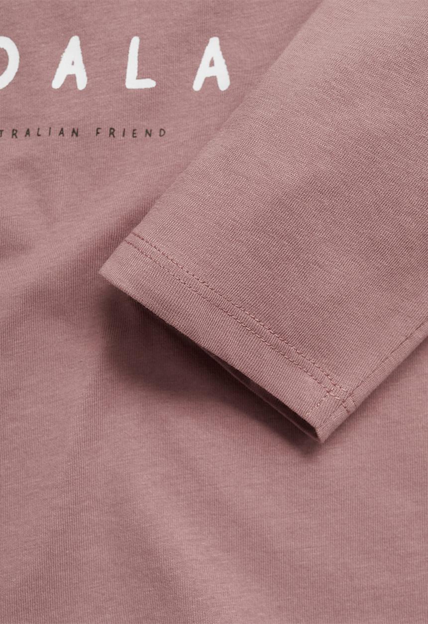 MANGO - T-shirt koala - dark red