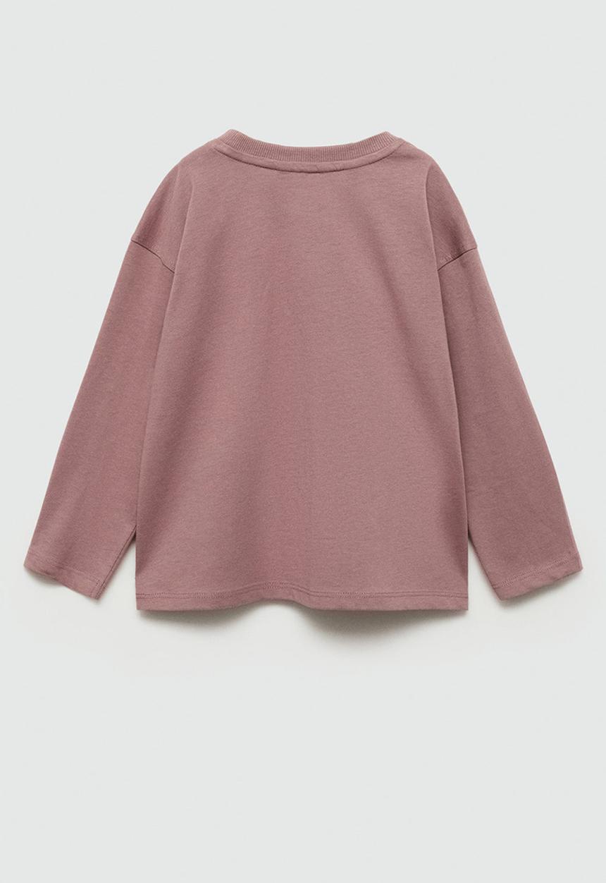 MANGO - T-shirt koala - dark red