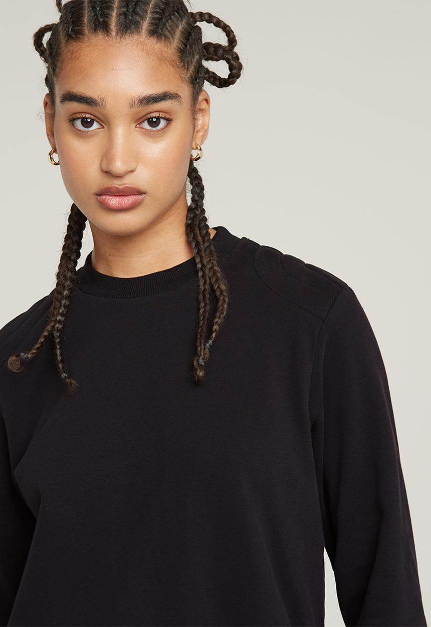 G-STAR - Shoulder pdd dressy sw wmn - black