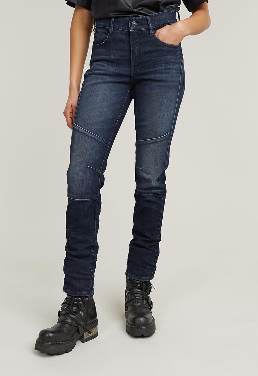 G-STAR - Ace 2.0 Biker Slim Straight Wmn - Blue