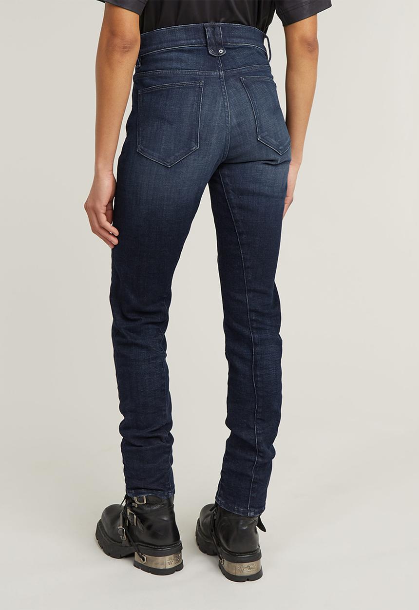 G-STAR - Ace 2.0 Biker Slim Straight Wmn - Blue