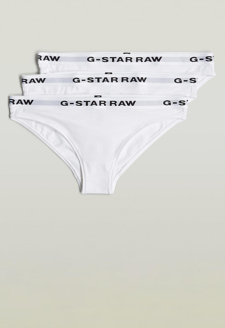 G-STAR - Brief Wmn 3 Pack - White/White/White