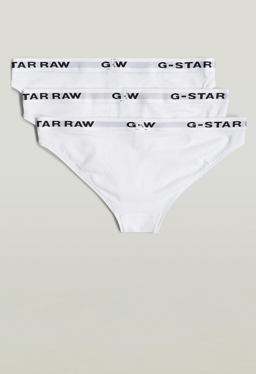 G-STAR - Brief Wmn 3 Pack - White/White/White