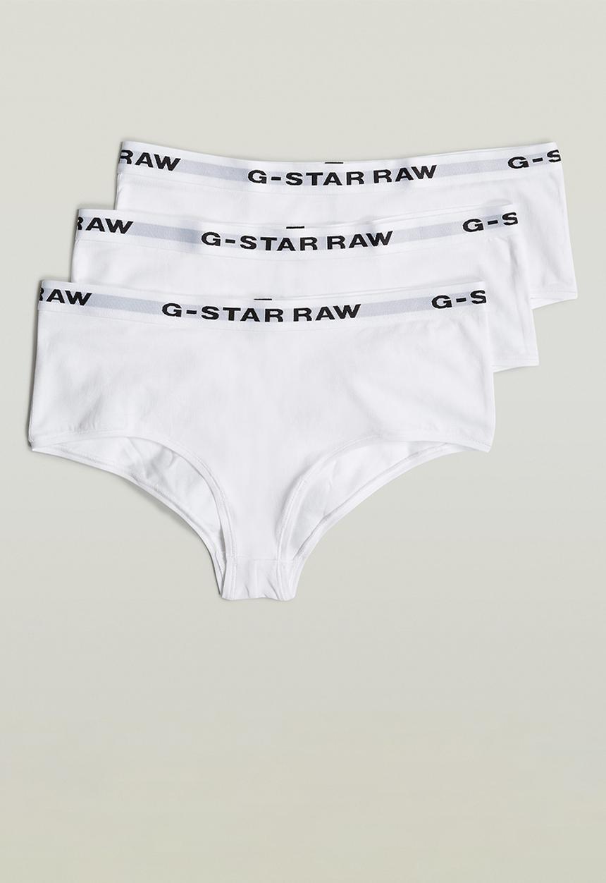 G-STAR - Hipster Wmn 3 Pack - White/White/White