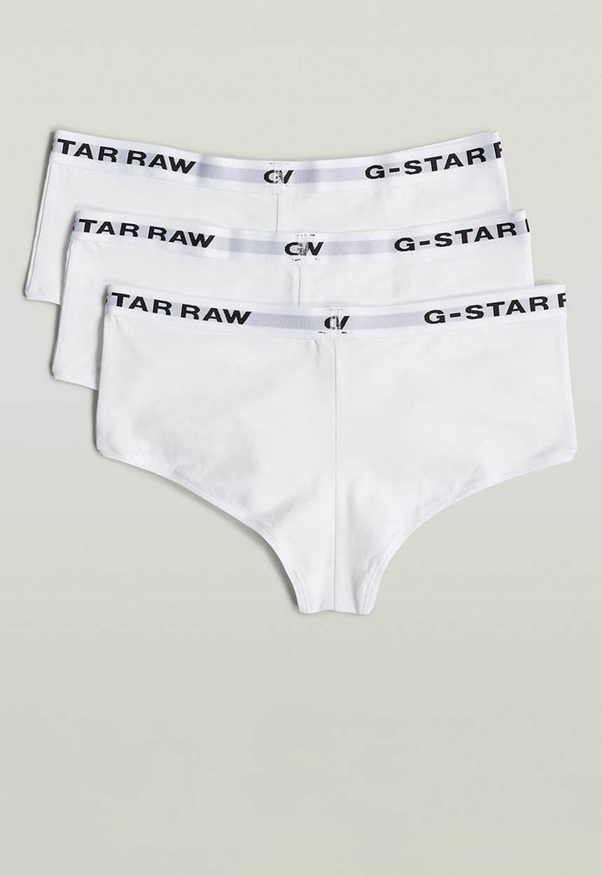 G-STAR - Hipster Wmn 3 Pack - White/White/White
