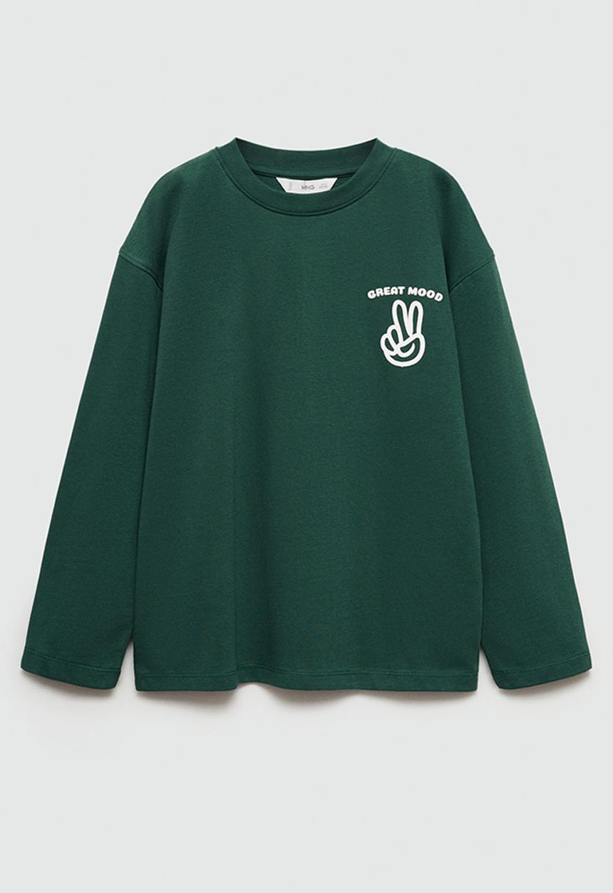 MANGO - T-shirt victory - dark green