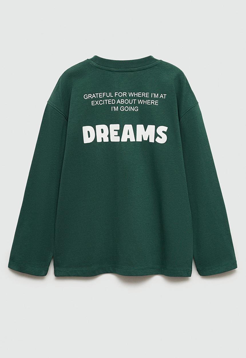 MANGO - T-shirt victory - dark green