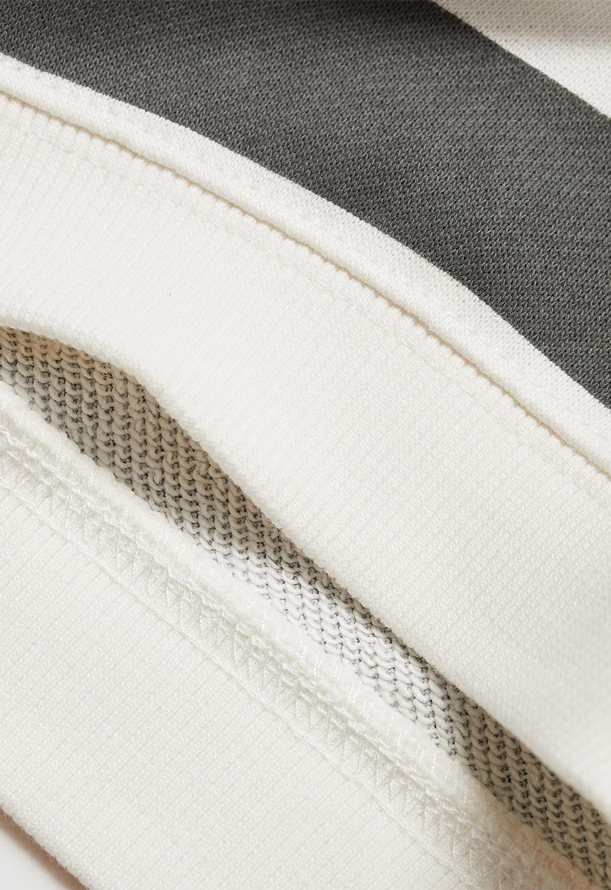 MANGO - Sweatshirt stripeb7 - charcoal