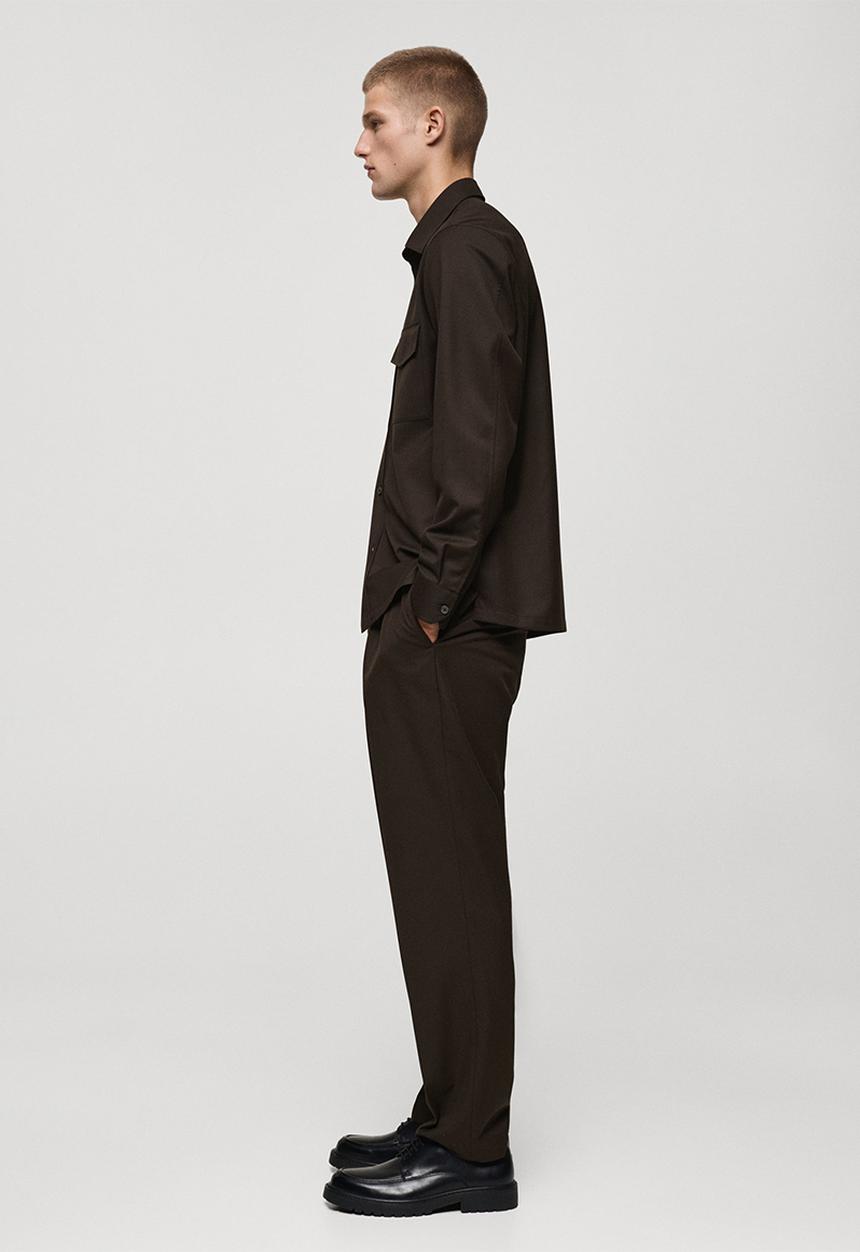 MANGO - Trousers aaron - dark brown