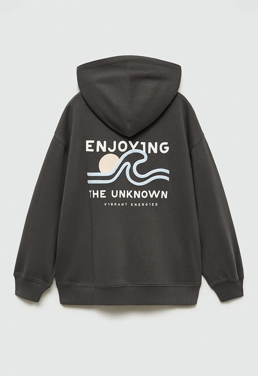 MANGO - Sweatshirt byron - charcoal