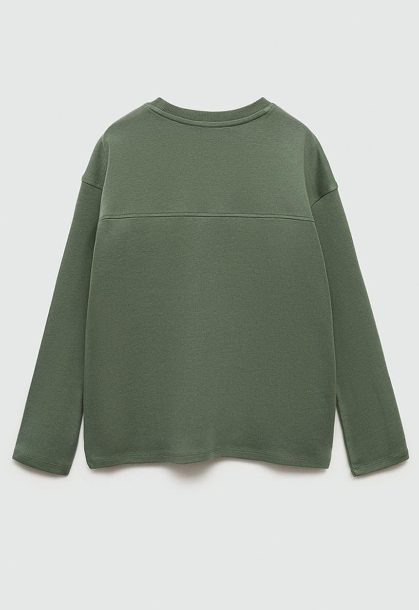 MANGO - T-shirt newbasic - medium green
