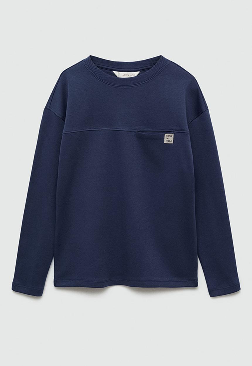 MANGO - T-shirt newbasic - navy