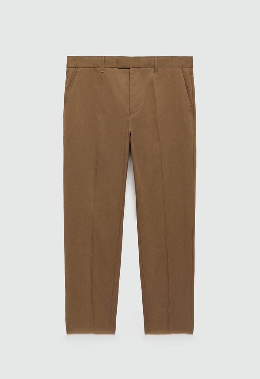 MANGO - Trousers nicco - brown