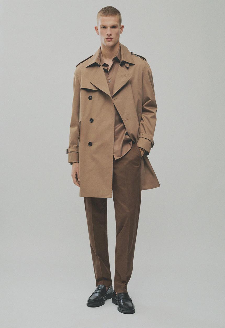MANGO - Trousers nicco - brown