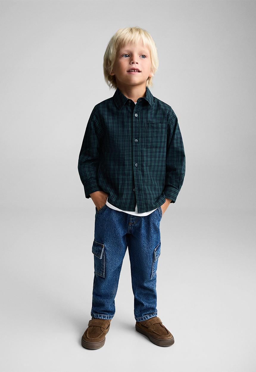 MANGO - Shirt pau - dark green