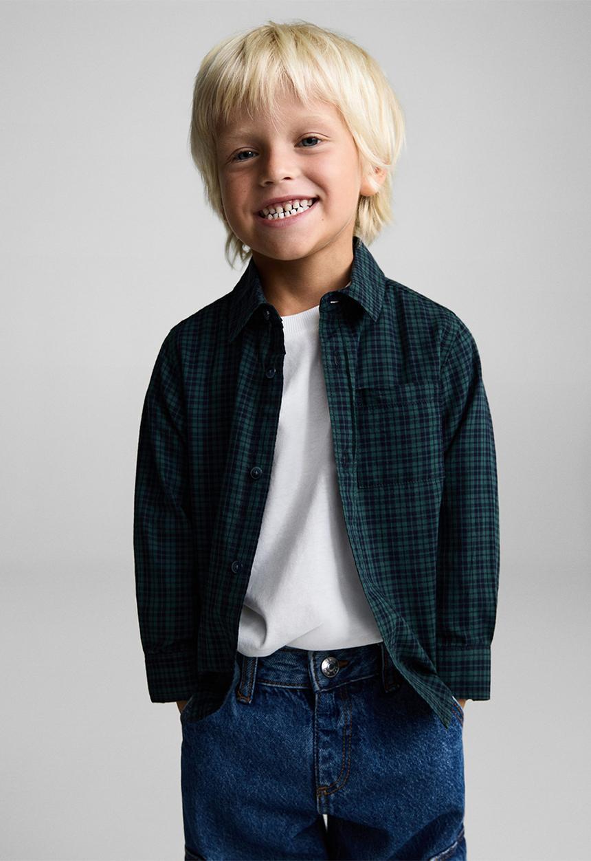 MANGO - Shirt pau - dark green