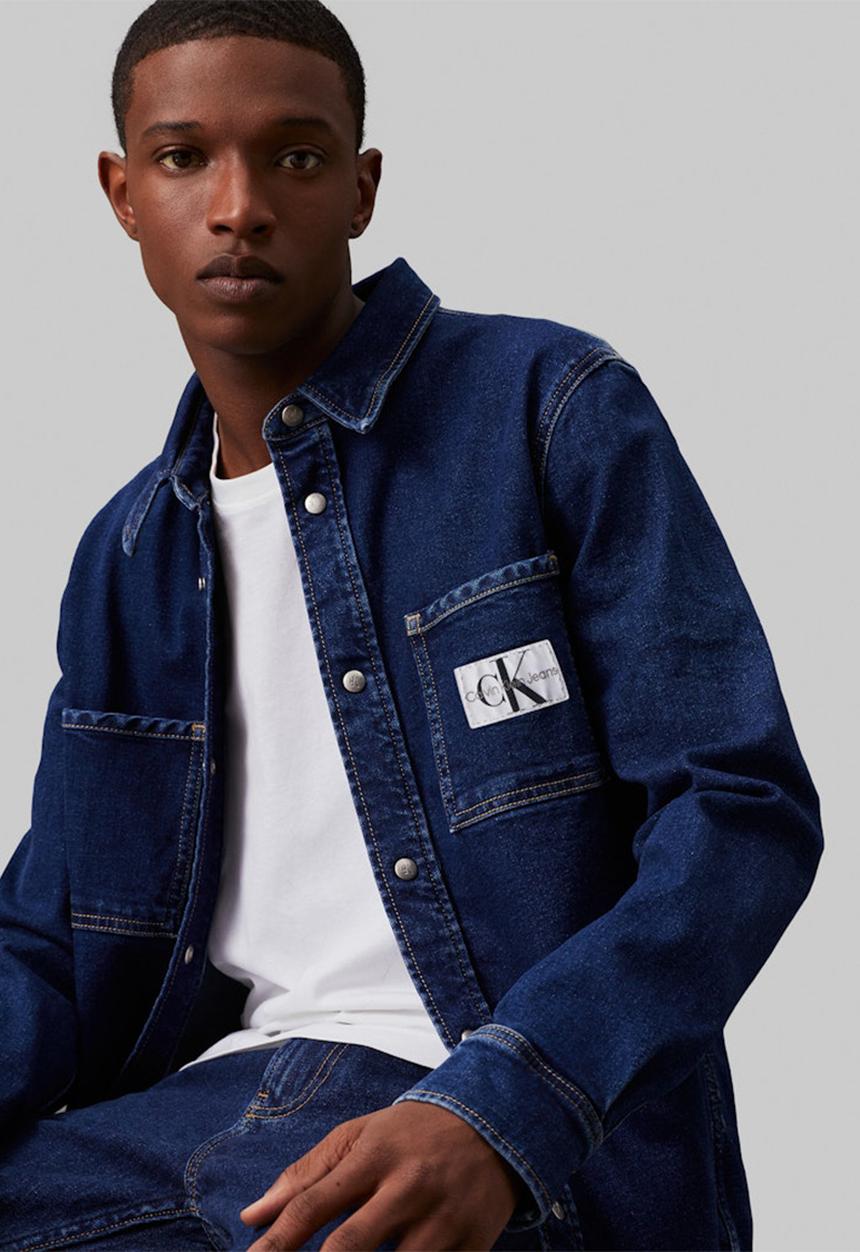 Calvin Klein - Slim Denim Shirt - Denim Dark