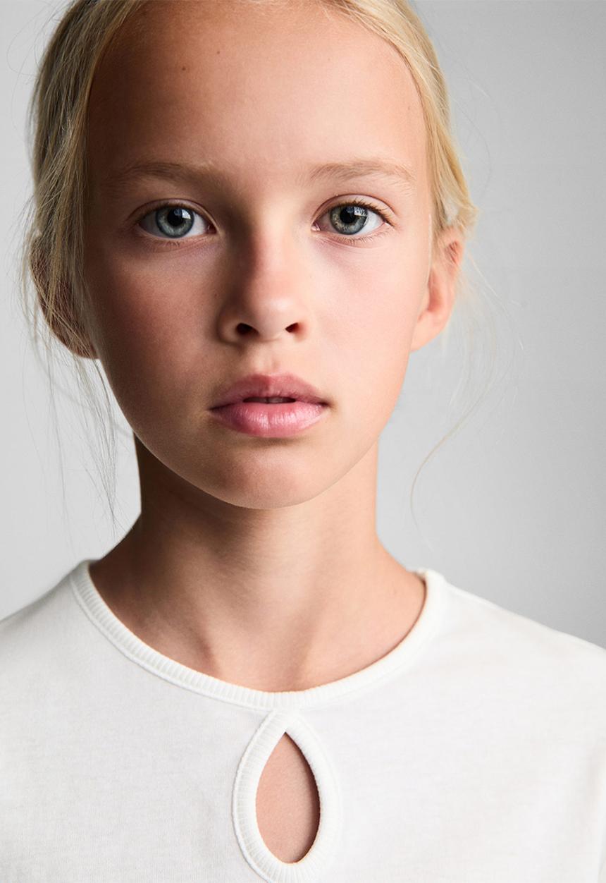 MANGO - T-shirt vico - natural