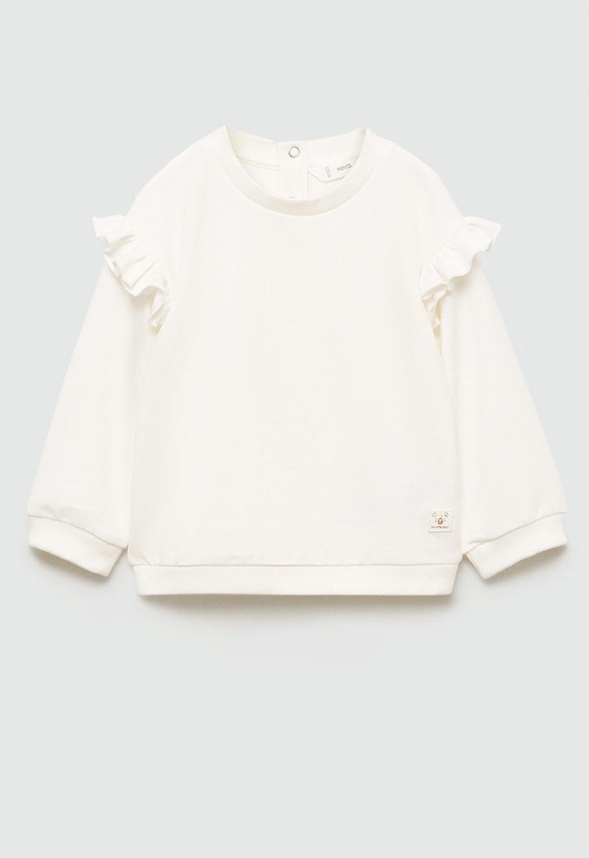 MANGO - Sweatshirt ruffle - natural
