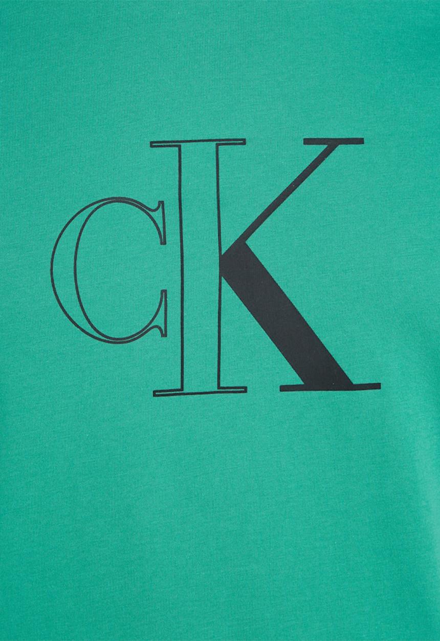 Calvin Klein - Outline monologo tee - bahama green