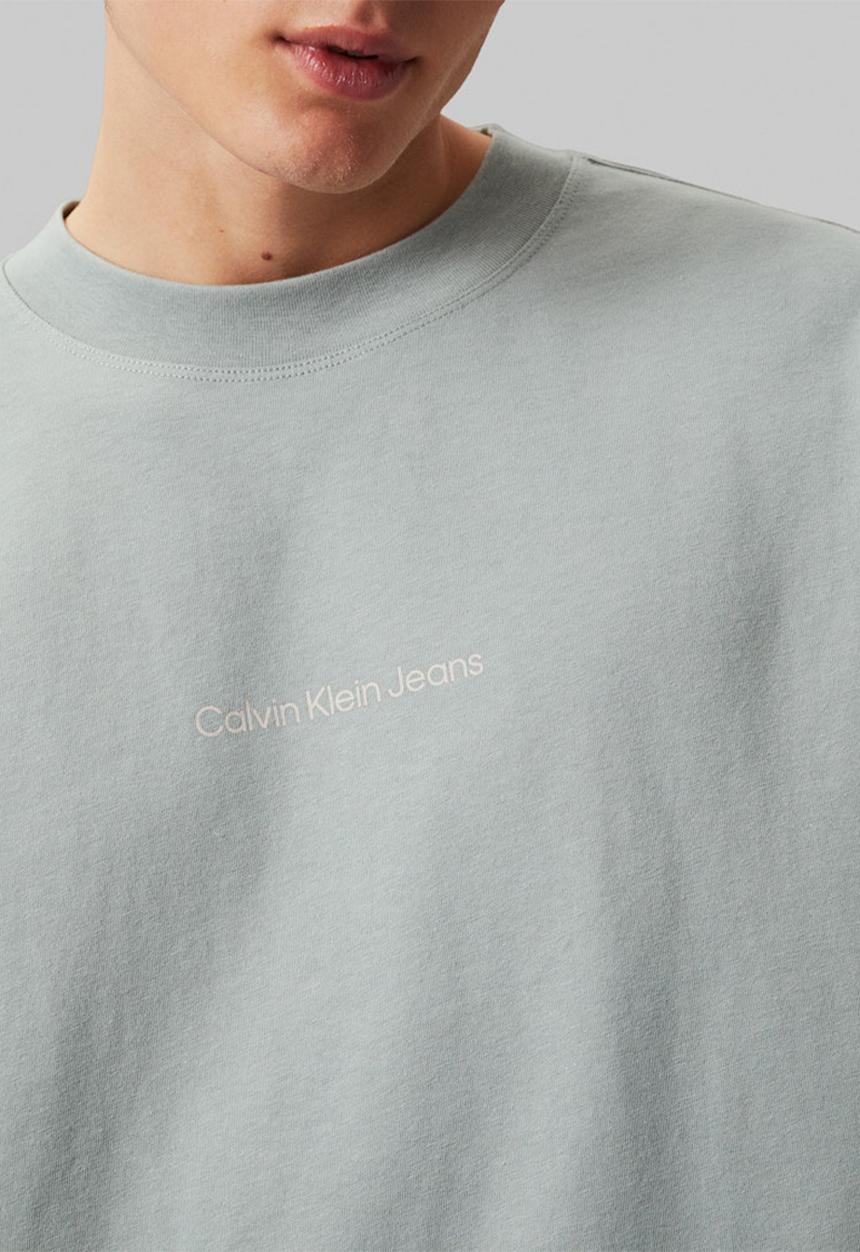 Calvin Klein - Grid Monogram Tee - Slate Gray