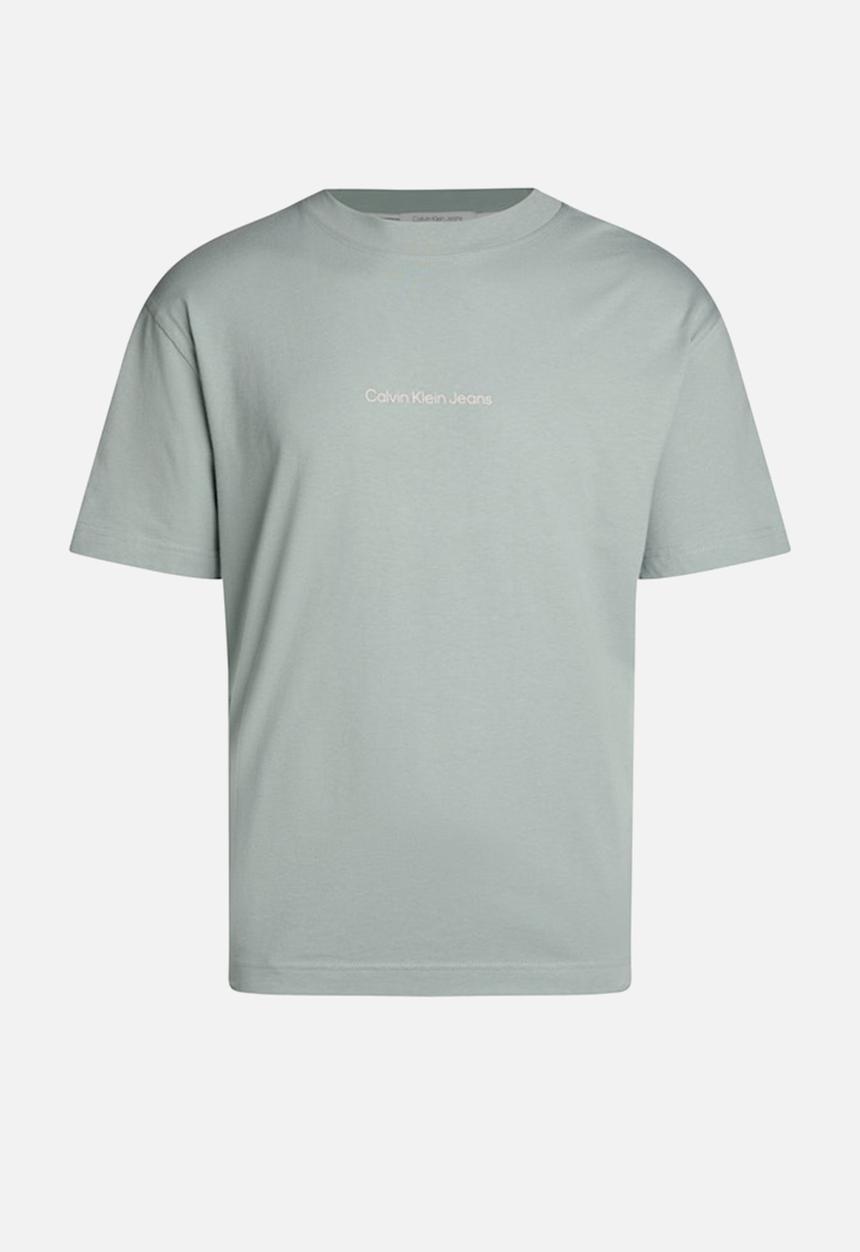Calvin Klein - Grid Monogram Tee - Slate Gray