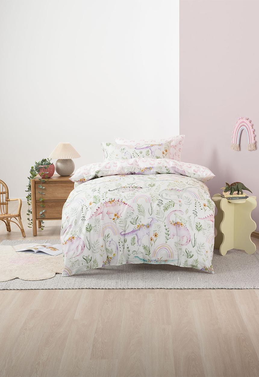 Linen House - Dino Garden Duvet Cover Set - Multi