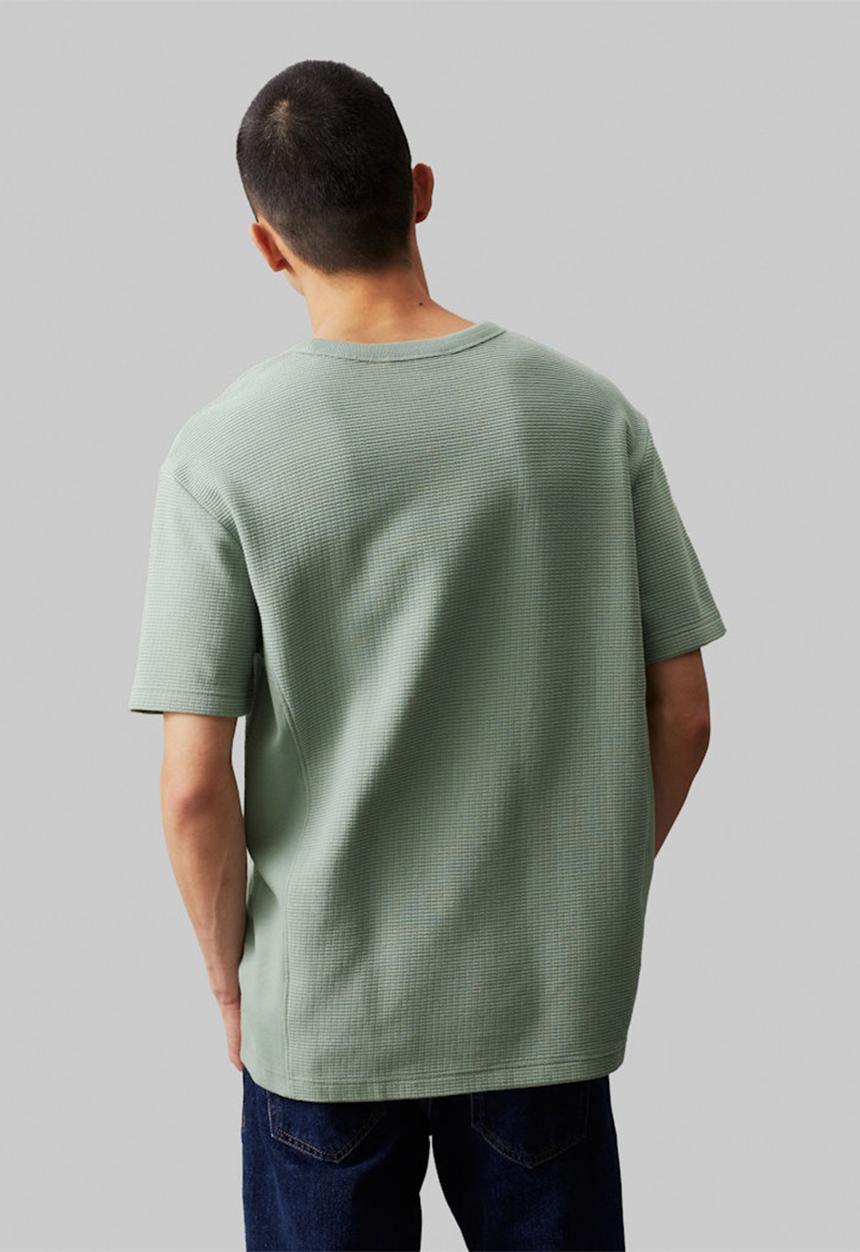Calvin Klein - City grid short sleeve tee - slate grey