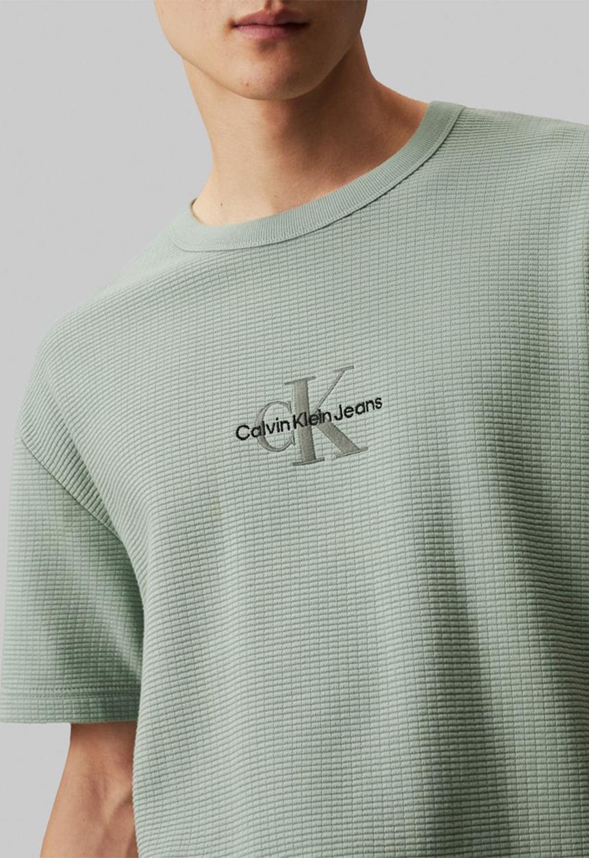 Calvin Klein - City grid short sleeve tee - slate grey