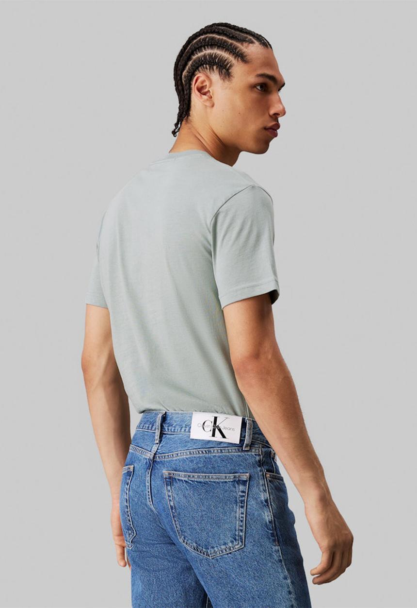 Calvin Klein - Grid box tee - slate grey