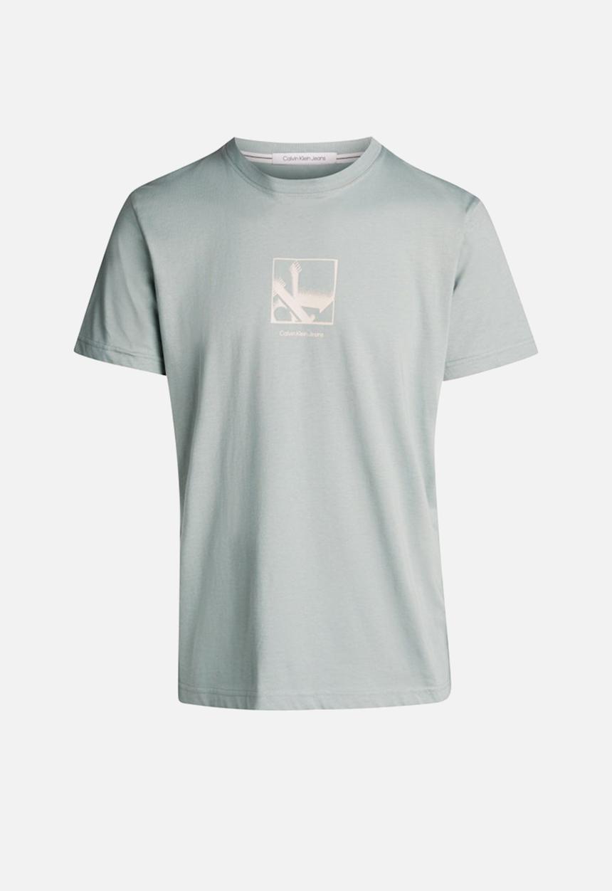 Calvin Klein - Grid box tee - slate grey
