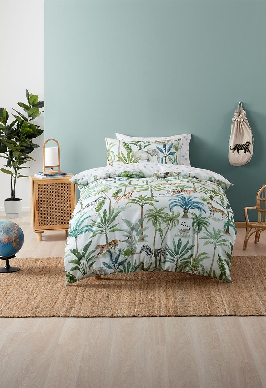 Linen House - Jungle Oasis Duvet Cover Set - Green
