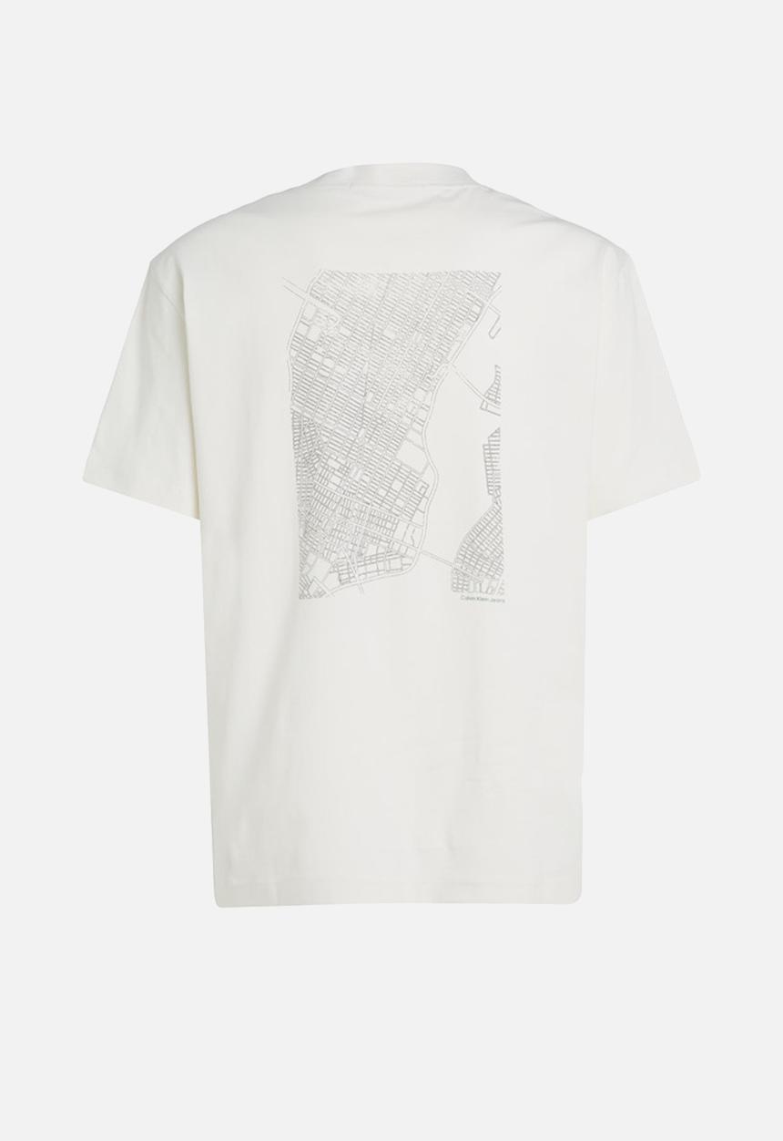 Calvin Klein - City grid map tee - ivory