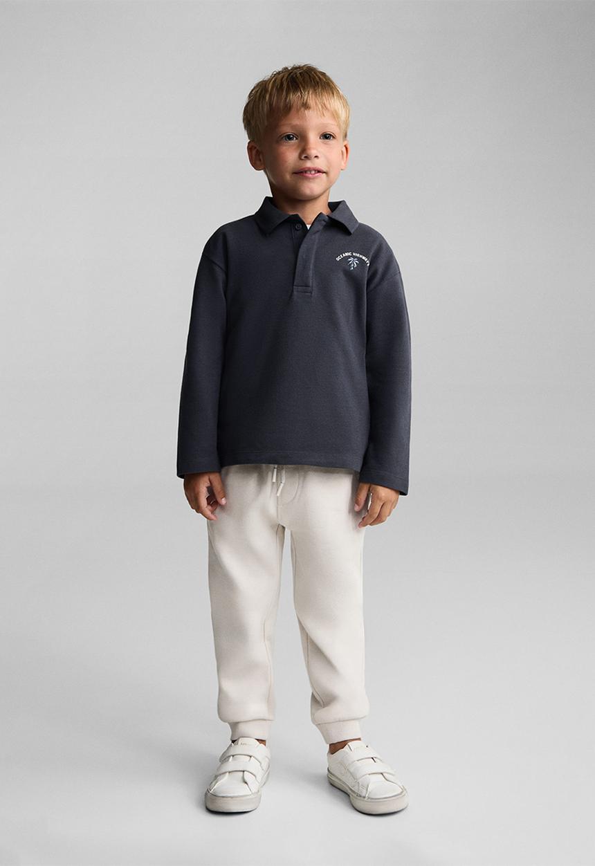 MANGO - Polo shirt bones - dark grey