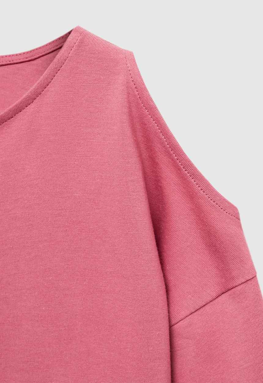 MANGO - T-shirt mila - medium pink