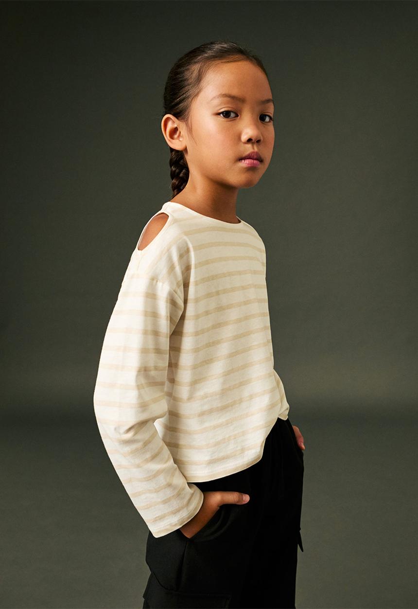 MANGO - T-shirt mula - natural