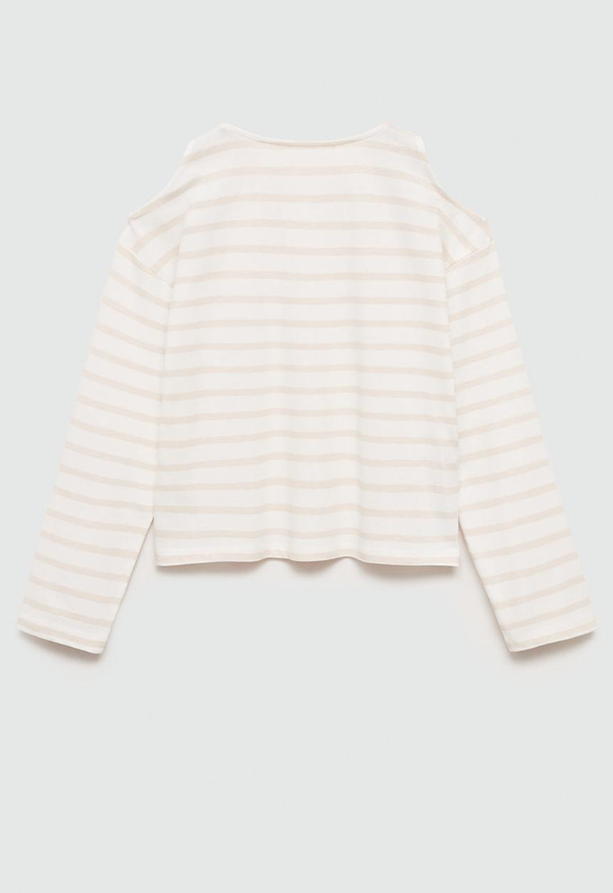 MANGO - T-shirt mula - natural