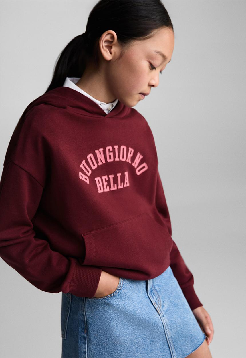 MANGO - Sweatshirt bella - dark red