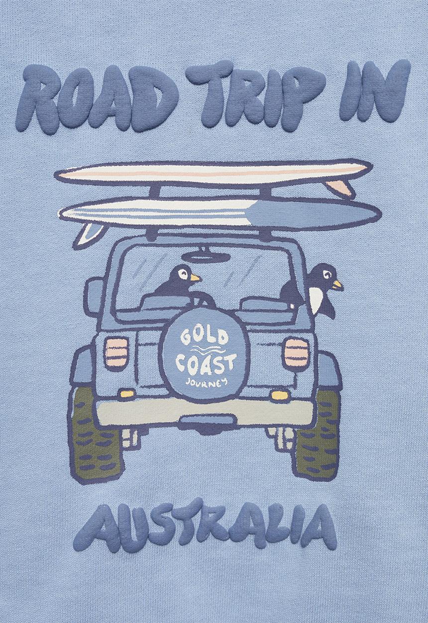 MANGO - Sweatshirt road - medium blue
