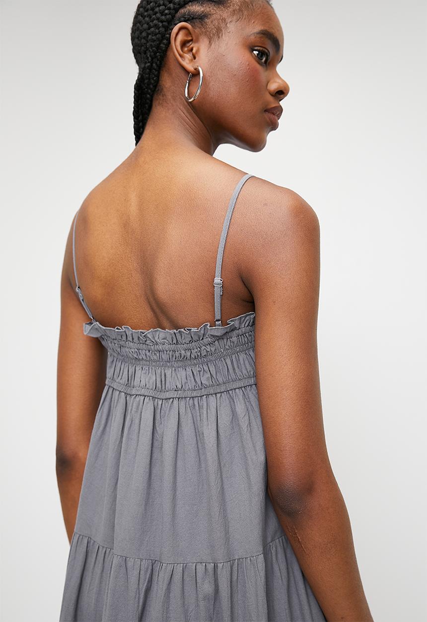 Superbalist - Strappy Trapeze Maxi Dress - Grey
