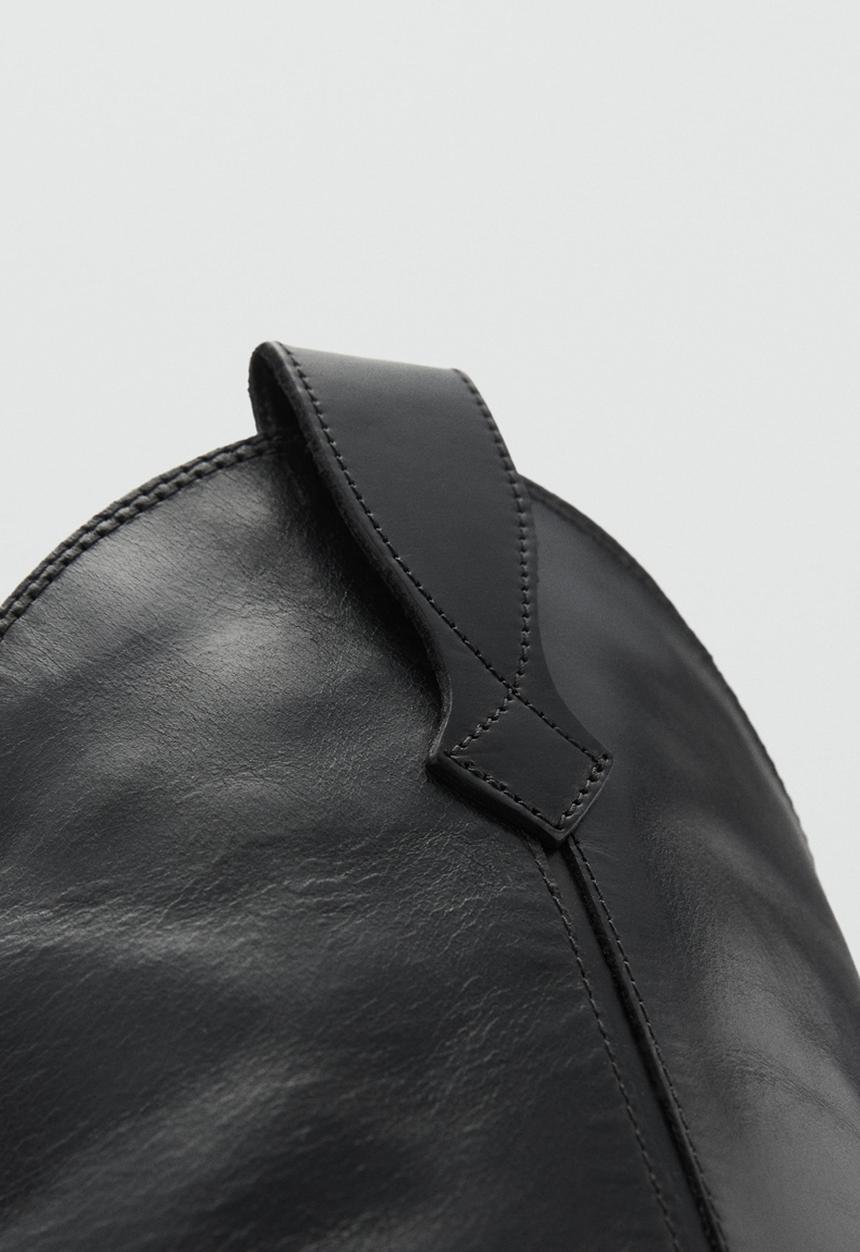 MANGO - Salsa leather boot - black