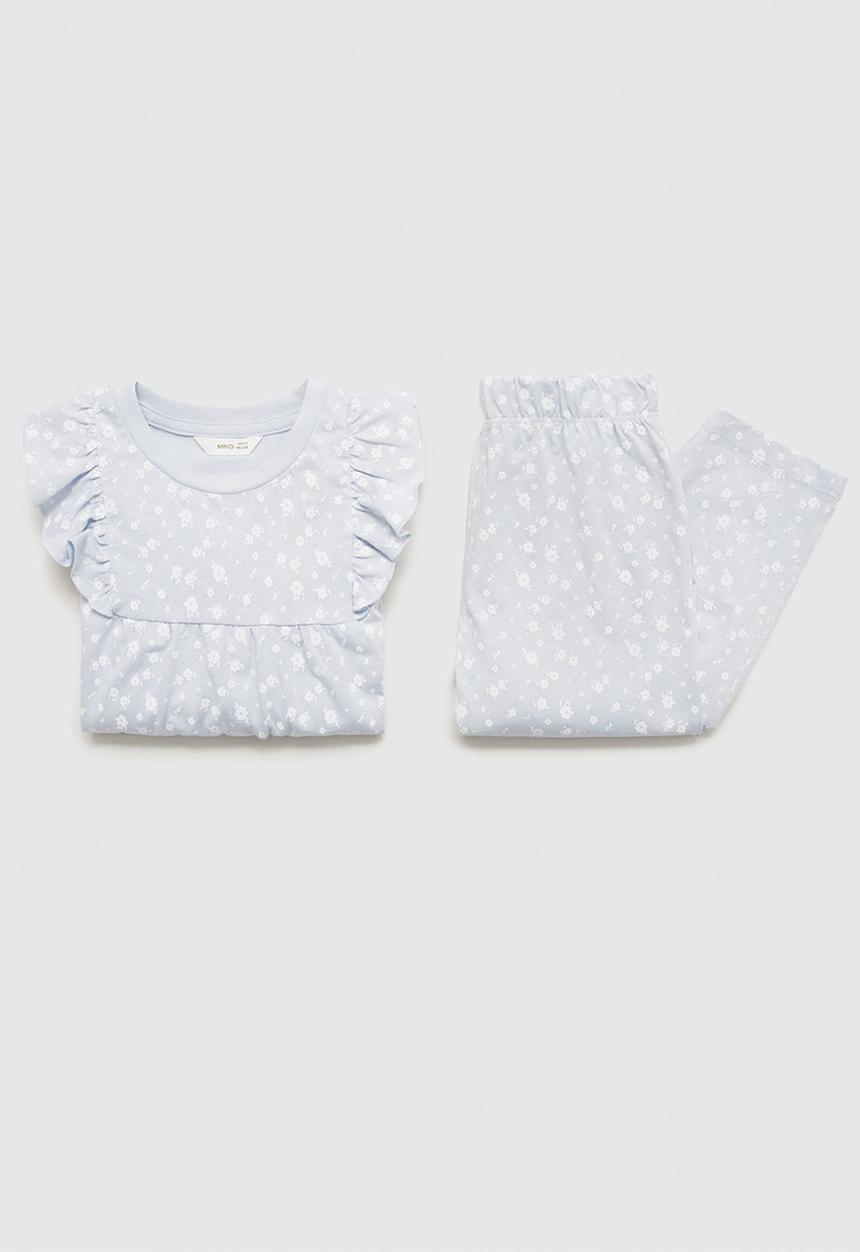 MANGO - Pyjamas flori - light/pastel blue
