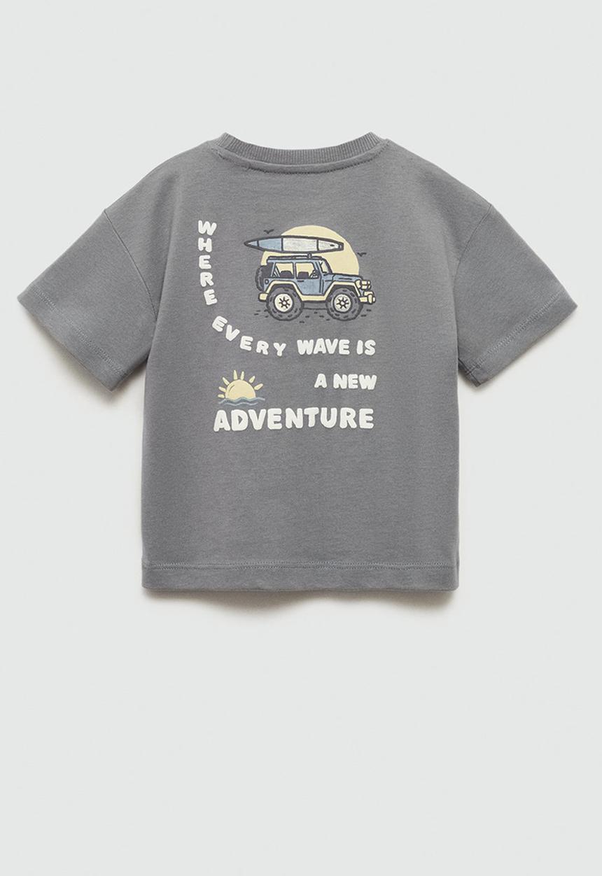 MANGO - T-shirt jeep - gray