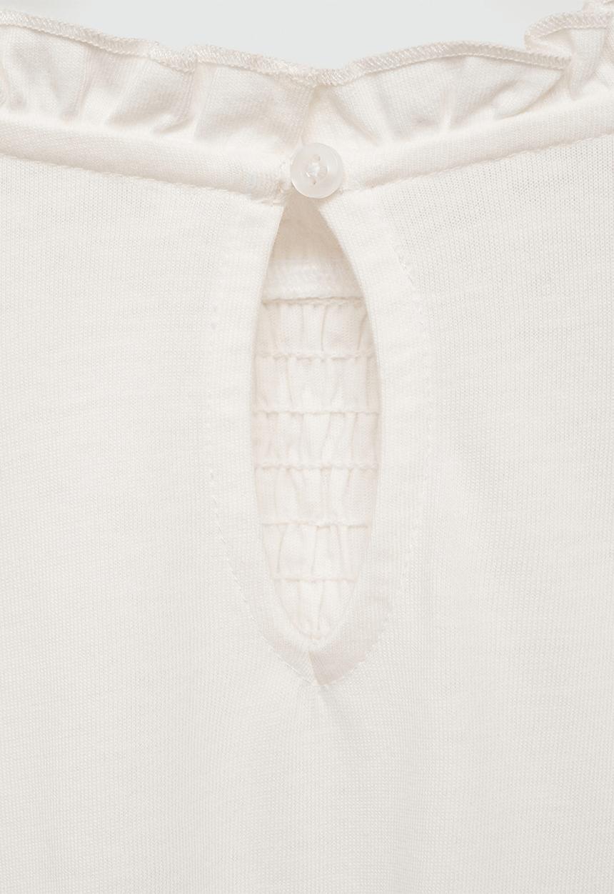 MANGO - T-shirt mixi - natural